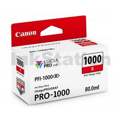 Genuine Canon PFI-1000R Red Ink Cartridge