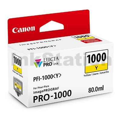 Genuine Canon PFI-1000Y Yellow Ink Cartridge