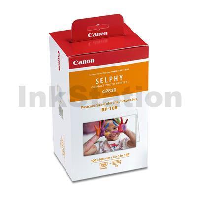 Canon RP108 Genuine Ink & Paper Pack (108 sheets 6x4)