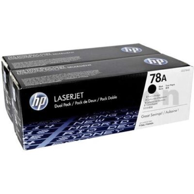 1 x HP 78A CE278A Genuine [TWIN PACK] Black Toner Cartridge [2BK]  - 2,100 Pages each