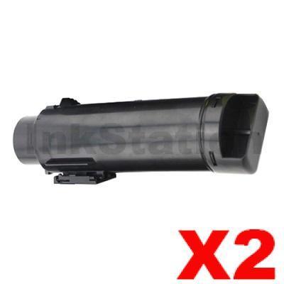 2 x Compatible Dell H625, H625cdw, H825, H825cdw, S2825, S2825cdn Black Toner Cartridge - 3,000 pages