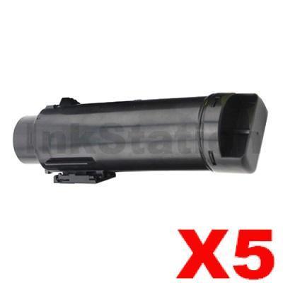 5 x Compatible Dell H625, H625cdw, H825, H825cdw, S2825, S2825cdn Black Toner Cartridge - 3,000 pages