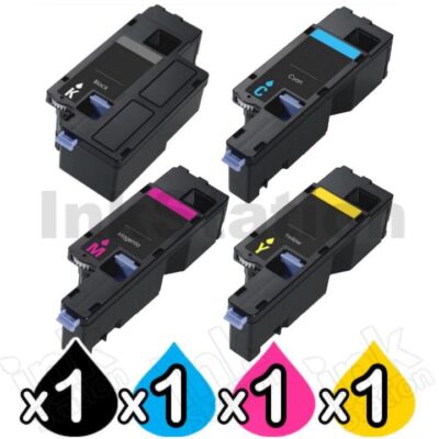 4 Pack Dell E525, E525w Compatible Toner Combo [1BK,1C,1M,1Y]