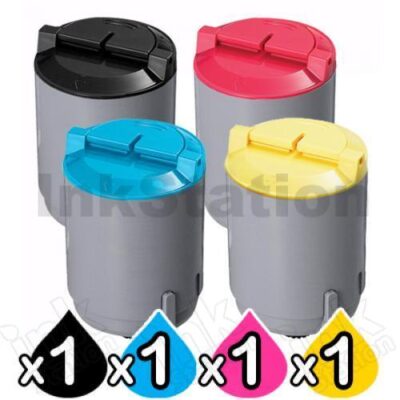 4 Pack Compatible for Samsung CLP-300 4 Colour Combo Toner
