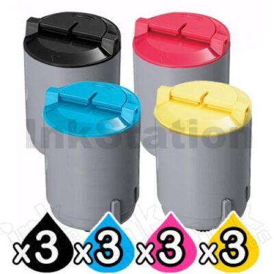 3 sets of Compatible for Samsung CLP-300 4 Colour Combo Toner