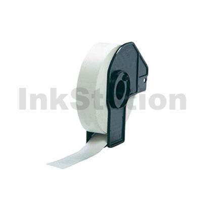 Brother DK-11204 Compatible Black Text on White Die-Cut Paper Label Roll 17mm x 54mm - 400 labels per roll
