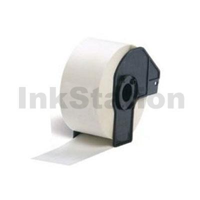 Brother DK-11208 Compatible Black Text on White Die-Cut Paper Label Roll 38mm x 90mm  - 400 labels per roll