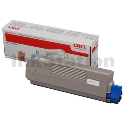 Genuine OKI MC860 Cyan Toner - 10,000 pages (44059239)