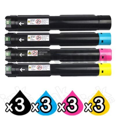 3 sets of 4 Pack Fuji Xerox DocuCentre SC2020 Compatible Toner Combo (CT202246 - CT202249)