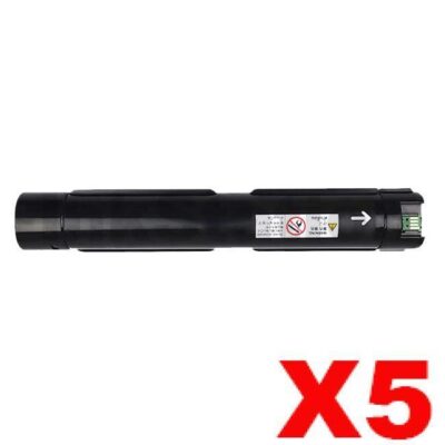 5 x Fuji Xerox DocuCentre SC2020 Compatible Black Toner Cartridge - 9,000 pages (CT202246)