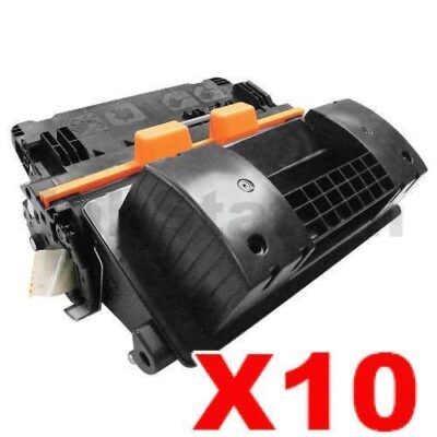 10 x HP CF281A (81A) Compatible Black Toner Cartridge - 10,500 Pages