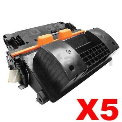 5 x HP CF281A (81A) Compatible Black Toner Cartridge - 10,500 Pages