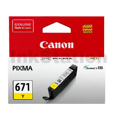 Genuine Canon CLI-671Y Yellow Inkjet