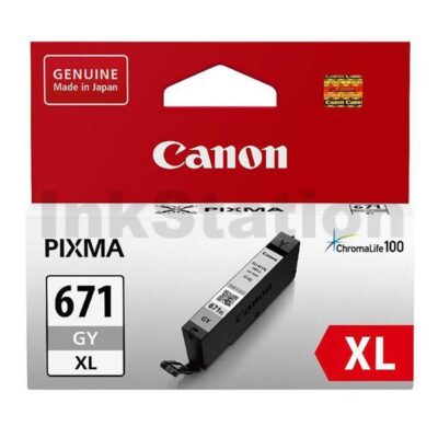 Genuine Canon CLI-671XLGY Grey High Yield Inkjet