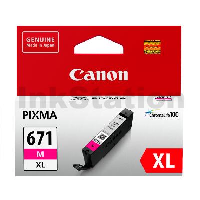Genuine Canon CLI-671XLM Magenta High Yield Inkjet