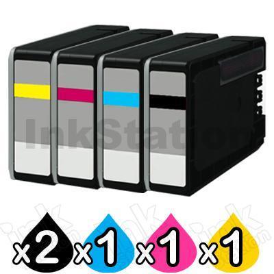 5 Pack Canon PGI-2600XL Compatible High Yield Ink Cartridge [2BK,1C,1M,1Y]