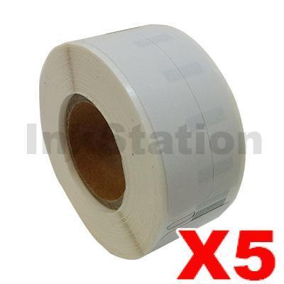 5 x Dymo SD99017 / S0722460 Compatible White Label Roll 12mm x 50mm - 220 labels per roll