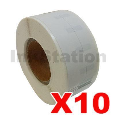10 x Dymo SD99017 / S0722460 Compatible White Label Roll 12mm x 50mm - 220 labels per roll