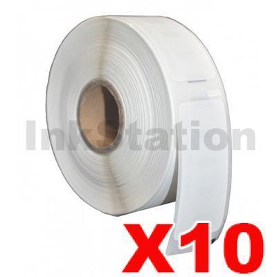 10 x Dymo SD11355 / S0722550 Compatible White Label Roll 19mm x 51mm - 500 labels per roll