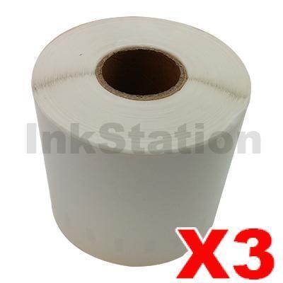 3 x Dymo SD99019 / S0722480 Compatible White Label Roll 59mm x 190mm  - 110 labels per roll