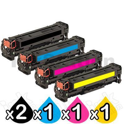 5 Pack HP CF400X-CF403X (201X) Compatible Toner Cartridges [2BK,1C,1M,1Y]