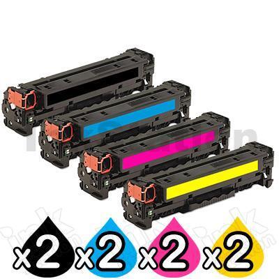 2 sets of 4 Pack HP CF400X-CF403X (201X) Compatible Toner Cartridges [2BK,2C,2M,2Y]