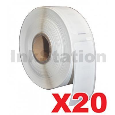 20 x Dymo SD11355 / S0722550 Compatible White Label Roll 19mm x 51mm - 500 labels per roll