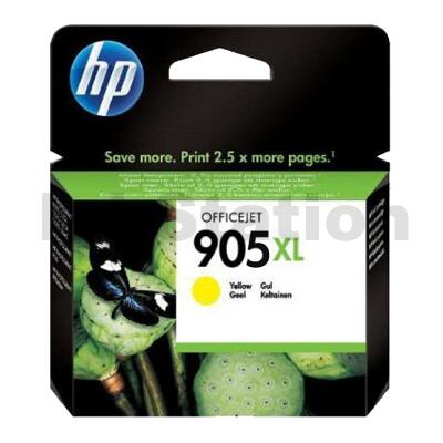 HP 905XL Genuine Yellow High Yield Inkjet Cartridge T6M13AA - 825 Pages