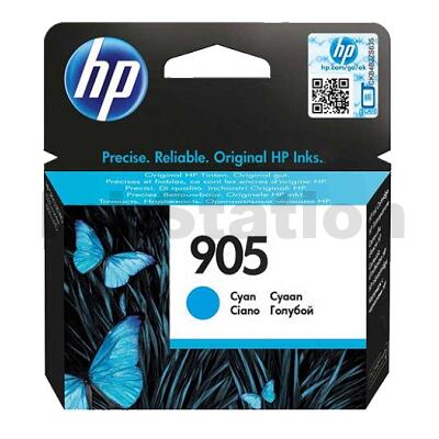 HP 905 Genuine Cyan Standard Inkjet Cartridge T6L89AA - 315 Pages