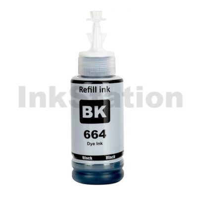 Compatible Epson T664 EcoTank Black Ink Bottle