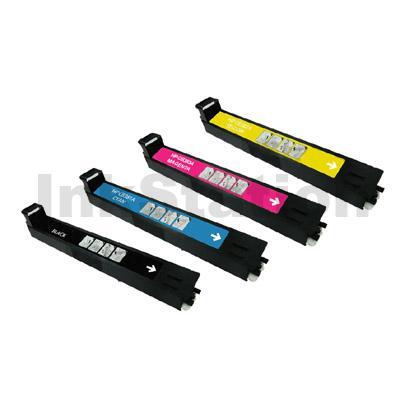 4 Pack HP CB390A, CB381A-CB383A (824A-825A) Compatible Toner Cartridges [1BK,1C,1M,1Y]