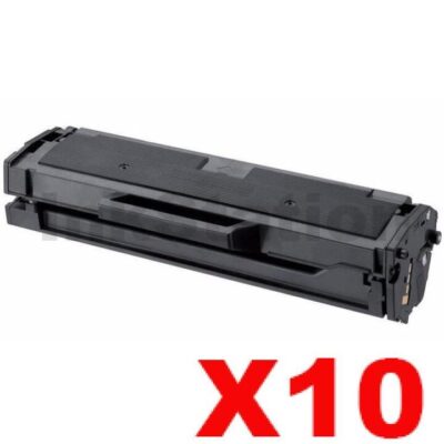 10 x Samsung SLM2020, SLM2070 (MLT-D111S) Compatible Black Toner Cartridge SU812A - 1,000 pages