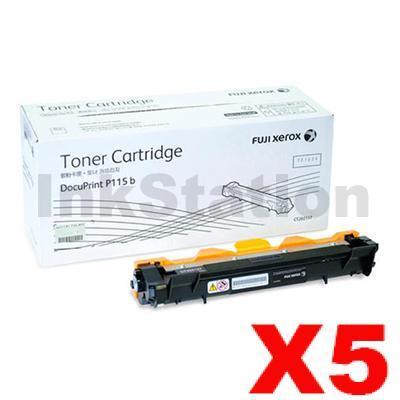 5 x Genuine Fuji Xerox DocuPrint P115b,P115w,M115w,M115fw Black Toner - 1,000 pages (CT202137)