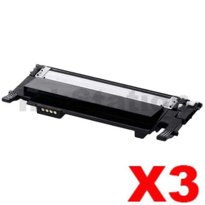 3 x Compatible Samsung SLC430, SLC480FW [CLT-K404S K404] Black Toner SU113A - 1,500 pages