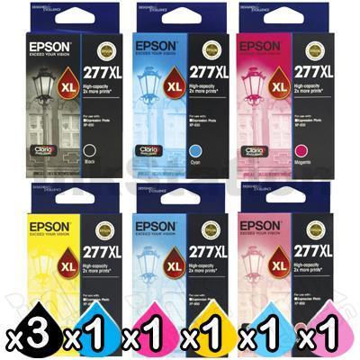 8 Pack Epson 277XL Genuine High Yield Inkjet Cartridges [3BK,1C,1M,1Y,1LC,1LM]