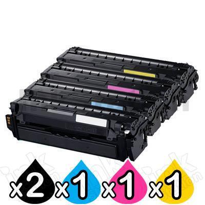 5 Pack Compatible Samsung SLC2620 SLC2670 SLC2680 Toner Cartridge Set CLT-505L [2BK,1C,1M,1Y]