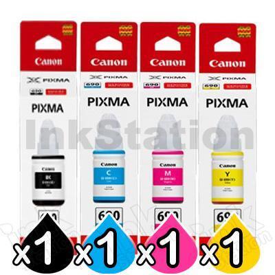 4-Pack Genuine Canon GI690 Ink Bottles [BK+C+M+Y]