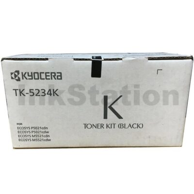 Genuine Kyocera TK-5234K Black Toner Cartridge Ecosys M5521, P5021 - 2,600 pages