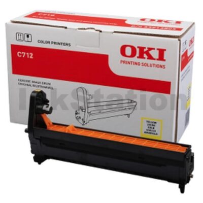 OKI C712N Genuine Yellow Drum Unit (46507409) - last up to 30,000 pages