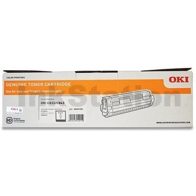 OKI C833N Genuine Black Toner Cartridge (46443108) - 10,000 pages