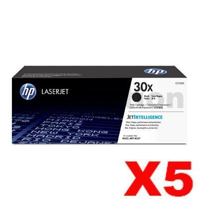 5 x HP CF230X (30X) Genuine Black High Yield Toner Cartridge - 3,500 Pages