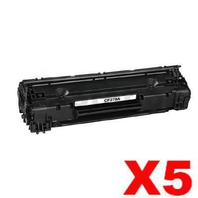5 x HP CF279A (79A) Compatible Black Toner Cartridge - 1,000 Pages