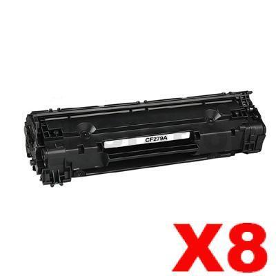 8 x HP CF279A (79A) Compatible Black Toner Cartridge - 1,000 Pages