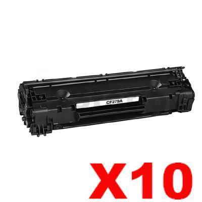10 x HP CF279A (79A) Compatible Black Toner Cartridge - 1,000 Pages