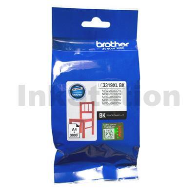 Genuine Brother LC-3319XLBK High Yield Black Ink Cartridge - 3,000 pages