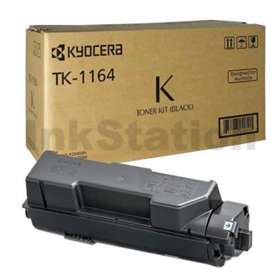 1 x Genuine Kyocera TK-1164 Black Toner Cartridge P2040DW, P2040DN- 7,200 pages
