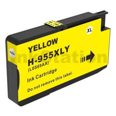 HP 955XL Compatible Yellow High Yield Inkjet Cartridge L0S69AA - 1,600 Pages