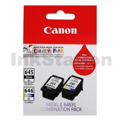 Canon PG-645XL + CL-646XL Genuine High Yield Ink Twin Pack [PG645XLCL646XLCP] [1BK, 1CL]