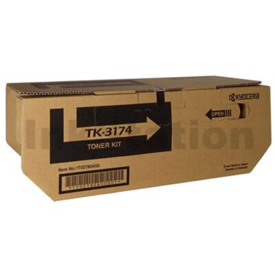 1 x Genuine Kyocera TK-3174 Black Toner Kit P3050DN - 15,500 pages