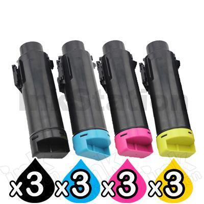 3 sets of 4 Pack Compatible Fuji Xerox DocuPrint CP315, CM315 Toner Cartridges (CT202610-CT202613)